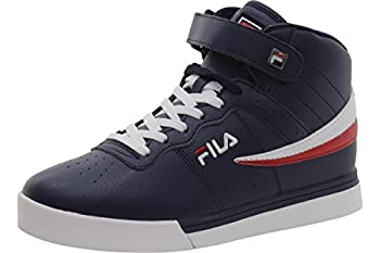 【中古】【インポート品・未当て嵌める】Fila メンズ Vulc 13 Mid Plus ウォーキングシューズ%ｶﾝﾏ% フィラネイビー/白いこと/フィラレッド。%ｶﾝﾏ% 24
