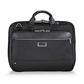 【中古】【インポート品・未当て嵌める】Briggs＆Riley at workミディアムブリーフケース、黒いこと、一大きさ