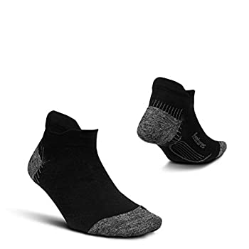 【中古】【輸入品・未使用】Feetures 足底筋膜炎クッション ノーショウタブソックス US サイズ: Large カラー: ブラック