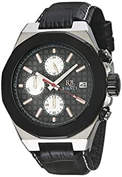 【中古】【輸入品・未使用】ROBERTO BIANCI WATCHES メンズ あるFratelli」クォーツステンレススチールとレザーカジュアルウォッチ、カラー：（モデル：Rb0131） ブラック