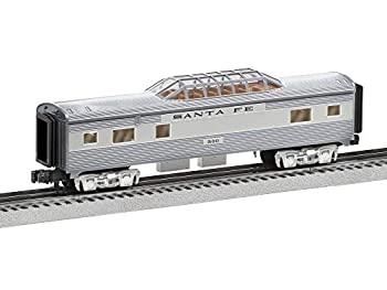 【中古】【輸入品・未使用】Lionel Santa Fe アドバンストビスタードームカー シルバー グレー タン ブラック Oゲージ