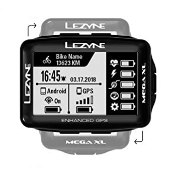 【中古】【輸入品・未使用】Lezyne Mega XL GPS Cycle Computer｜スカイマーケットプラス