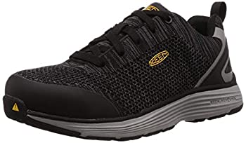 【中古】【輸入品・未使用】KEEN Utility メンズ スパルタ ロー合金 つま先 ワークシューズ%ｶﾝﾏ% ブラック/グレーフランネル。%ｶﾝﾏ% 7