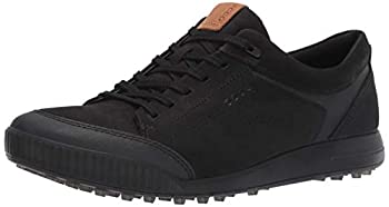 【中古】【インポート品・未当て嵌める】ECCO メンズ ストリートレトロ Hydromax ゴルフシューズ%ｶﾝﾏ% 黒いこと 駱駝 ヌバック%ｶﾝﾏ% 12-12.5