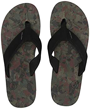 【中古】【輸入品・未使用】Volcom メンズ Victor フリップフロップサンダル%ｶﾝﾏ% ダーク迷彩(Dark Camo)%ｶﾝﾏ% 12