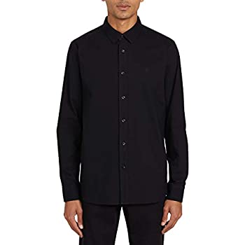 【中古】【輸入品・未使用】Volcom メンズ オックスフォード ストレッチ 長袖 ボタンアップシャツ ボタンアップシャツ US サイズ: Large カラー: ブラック｜スカイマーケットプラス