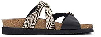 【中古】【輸入品・未使用】Mephisto Women's%ｶﾝﾏ% Hannel Sandals Black Beige 11 M