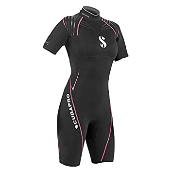 【中古】【インポート品・未当てはめる】Scubapro Definition Shorty 2.5粍 御上さん用 - 黒いこと/さくら色 X-Small