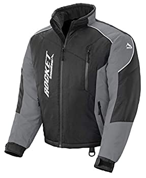 【中古】【インポート品・未当て嵌める】Joe Rocket メンズ スノーギア 黒風 XC 上衣 (黒いこと/薄墨色、L) ウィンタースポーツ-スノーボード用ウェア-スポーツ・アウトドア