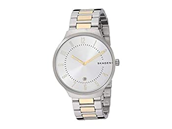 【中古】【輸入品・未使用】Skagen メンズ Grenen 2針 日付 シルバートーン ステンレススチールウォッチ SKW6516｜スカイマーケットプラス