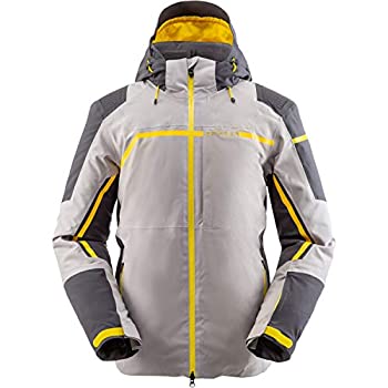 【中古】【インポート品・未当て嵌める】Spyder チタン Men\u0027s Ski Gore-Tex Primaloft 上衣 - 薄墨色