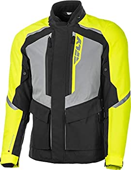 【中古】【輸入品・未使用】Fly Street Terra Trek メンズ モーターサイクルジャケット - ブラック/高視認性 - 2X-ラージ