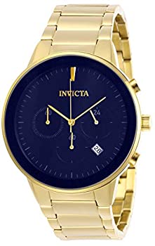 【中古】【輸入品・未使用】Invicta Men's Specialty Gold-Tone Steel Bracelet & Case Quartz Blue Dial Analog Watch 29482｜スカイマーケットプラス