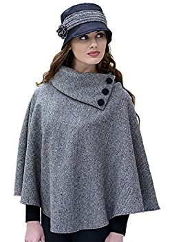 【中古】【輸入品・未使用】Mucros Weavers ポンチョ US サイズ: One Size カラー: グレー｜スカイマーケットプラス
