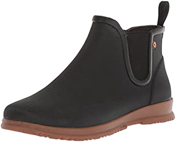 【中古】【インポート品・未当て嵌める】Bogs レディース スウィートピーアンクルハイトラバーレインブーツ%ｶﾝﾏ% 黒いこと%ｶﾝﾏ% 24