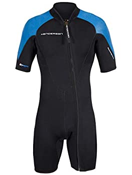 【中古】【輸入品・未使用】メンズThermoprene Proウェットスーツ3?mm Front Zip Shortyブラック/ブルー ブラック｜スカイマーケットプラス