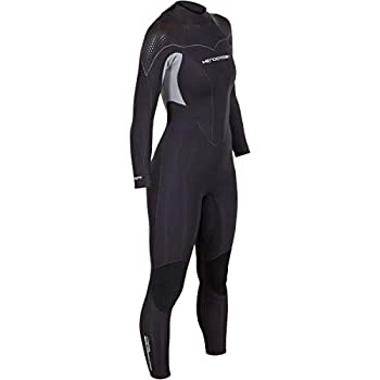 【中古】【インポート品・未当て嵌める】(14) - Women\u0027s Thermoprene Pro Wetsuit 5粍 Back Zip Fullsuit Black