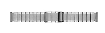【中古】【輸入品・未使用】(Stainless Steel) - Garmin QuickFit 22 Watch Band Stainless Steel 010-12496-20