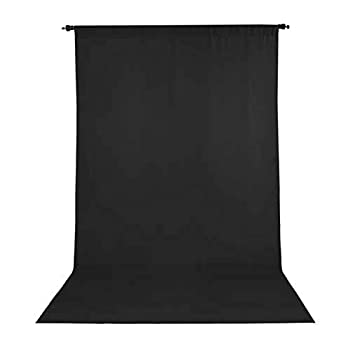 【中古】【インポート品・未当て嵌める】Promaster Wrinkle Resistant Backdrop 10?\u0027 x20?\u0027???黒いこと