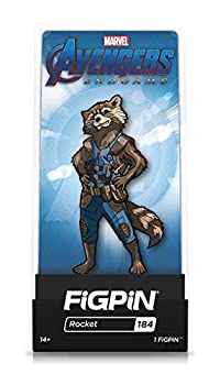 【中古】【輸入品・未使用】FiGPiN - アベンジャーズ エンドゲーム：ロケット - コレクタブルピン プレミアムディスプレイケース付き