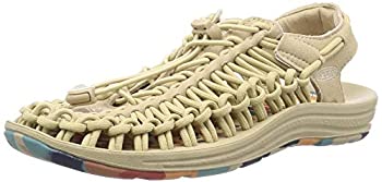 【中古】【インポート品・未当て嵌める】KEEN (キーン) Uneek (特殊) レディース サンダル 2本吊りひも%ｶﾝﾏ% サファリ/マルチ%ｶﾝﾏ% 11