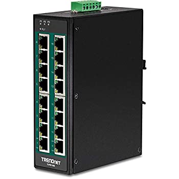 【中古】【インポート品・未当て嵌める】TRENDnet 16界面 固くなるインダストリアル アンマネージド ギガビット 10/100/1000Mbps DIN-Rail 取り替えっこ 16ギガビットPoE+界面付き添い人 生存期間保護すること