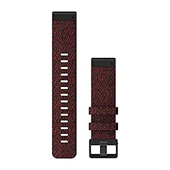 【中古】【輸入品・未使用】Garmin Quickfit 22 Watch Band%ｶﾝﾏ% Heathered Red Nylon