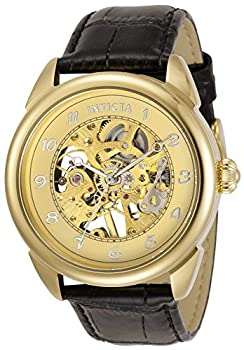 【中古】【輸入品・未使用】Invicta メンズ スペシャルティ ステンレススチール クォーツウォッチ レザーストラップ ブラック 22 (モデル：31306)｜スカイマーケットプラス