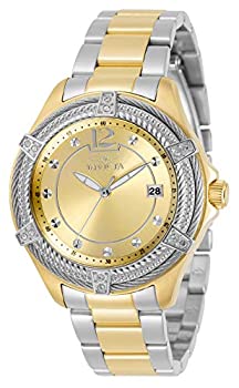 【中古】【輸入品・未使用】Invicta レディース ボルトクォーツウォッチ ステンレススチールストラップ ツートーン 18 (モデル:30884)｜スカイマーケットプラス