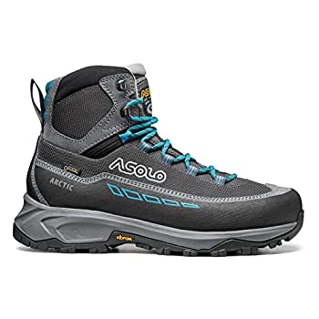 【中古】【インポート品・未当て嵌める】Asolo Arctic Gv 断熱山歩きブーツ レディース%ｶﾝﾏ% 薄墨色/鵞鳥金属元素/赤いこと%ｶﾝﾏ% 24
