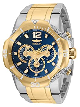 【中古】【輸入品・未使用】Invicta (インビクタ) メンズ ボルト クォーツ 腕時計 ステンレススチールストラップ シルバー ゴールド 30 (モデル:31348)