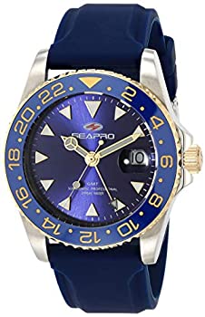 【中古】【インポート品・未当て嵌める】Seapro メンズ 代理業者 ステンレス鋼スチール写真 水晶 ラバーストラップ 青色 20 カジュアルウォッチ (真似形：SP0124 ) その他-腕時計