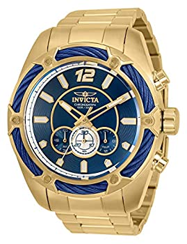 【中古】【インポート品・未当て嵌める】Invicta メンズ ボルトクォーツ ウオッチ ステンレススチールストラップ ゴールド 26 (模範例:31477)