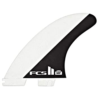 【中古】【輸入品・未使用】FCS II Mick Fanning Tri Fin セット ブラック/ホワイト ミディアム