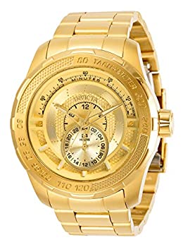 【中古】【輸入品・未使用】Invicta メンズ S1 ラリークォーツウォッチ ステンレススチールストラップ ゴールド 26 (モデル: 30572)