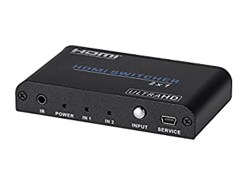 【中古】【インポート品・未当て嵌める】Monoprice Blackbird 4?K Pro 2?x 1?HDMI取り替えっこHDCP相応う2.2受け支える