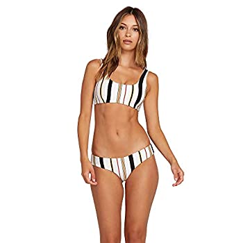 【中古】【輸入品・未使用】Volcom Women\u0026#39;s That\u0026#39;s Stripe Cheekini Coverage Bikini Bottom