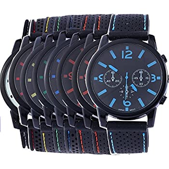 【中古】【輸入品・未使用】yunanwa 8?Assorted卸売メンズスポーツシリコン腕時計Wrist Watches Riding Running