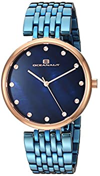 【中古】【インポート品・未当て嵌める】Oceanaut レディース Aerglo 石英 ステンレススチールストラップ 青碧 18 カジュアルウォッチ (ひな形：OC2206)