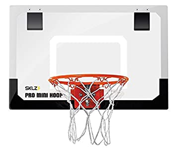 【中古】【インポート品・未当て嵌める】SKLZ (スキルズ) プロミニバスケットボールフープ ミニバスケットボール・バックボード・ドアフック付き添い人 XL大きさ うしろ側ゲーム盤58×41糎 450 透