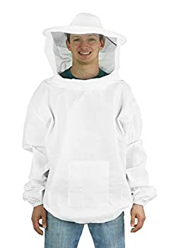 【中古】【インポート品・未当て嵌める】New Professional White Medium / Large Beekeeping / Bee Keeping Suit%ｶﾝﾏ% Jacket%ｶﾝﾏ% Pull Over%ｶﾝﾏ% Smock with a Veil by VIVO (BEE-V105