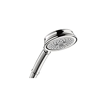 【中古】【輸入品・未使用】hansgrohe Croma 100 クラシック ローフロー 5インチ ハンドヘルド シャワーヘッド クラシック 3フル、脈動マッサージ、強烈ターボ 04753000|スカイマーケットプラス