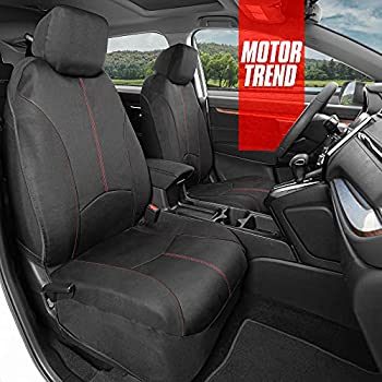 【中古】【輸入品・未使用】Motor Trend SpillGuard 防水カーシートカバー フロントシート用 レッドステッチ 丈夫なネオプレンカーシートプロテクター 取り付け簡単 ユニバ