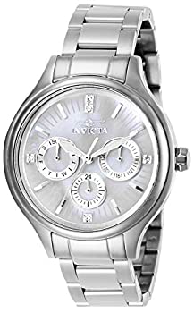 【中古】【輸入品・未使用】Invicta Women's Angel Steel Bracelet & Case Quartz White Dial Analog Watch 28656