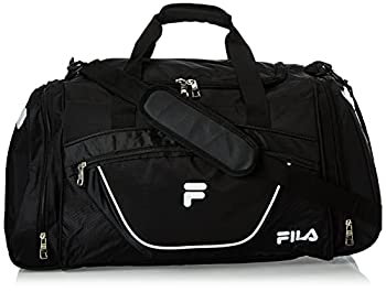 【中古】【輸入品・未使用】フィラエイサーラージスポーツダッフルバッグ、ブラック/ホワイト、ワンサイズ