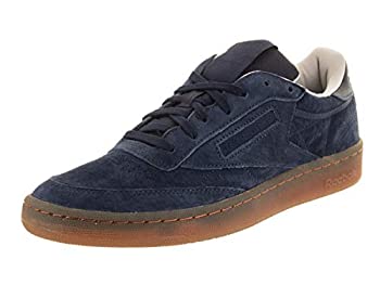 【中古】【インポート品・未当て嵌める】Reebok Men\u0027s Club C 85 G Sneaker%ｶﾝﾏ% Collegiate Navy/Sand Stone%ｶﾝﾏ% 9 M US