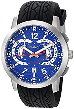 【中古】【輸入品・未使用】ROBERTO BIANCI WATCHES メンズ ロンバルド」クォーツステンレススチール＆ラバーカジュアルウォッチ、カラー：ブラック（型番：Rb70968） 青
