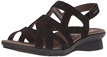 【中古】【輸入品・未使用】Mephisto レディース アンクルストラップ フラットサンダル US サイズ: 10 カラー: ブラック
