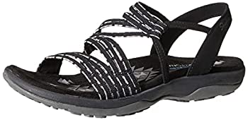 【中古】【輸入品・未使用】Skechers Women's Reggae Slim-Stretch Appeal-Z-Gore Slingback Sandal%ｶﾝﾏ% Black%ｶﾝﾏ% 6 M US