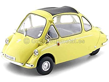 【中古】【輸入品・未使用】オックスフォード ダイキャスト ハインケルトロイア LHD バブルカー イエロー 1/18 ダイキャストモデルカー 18HE003